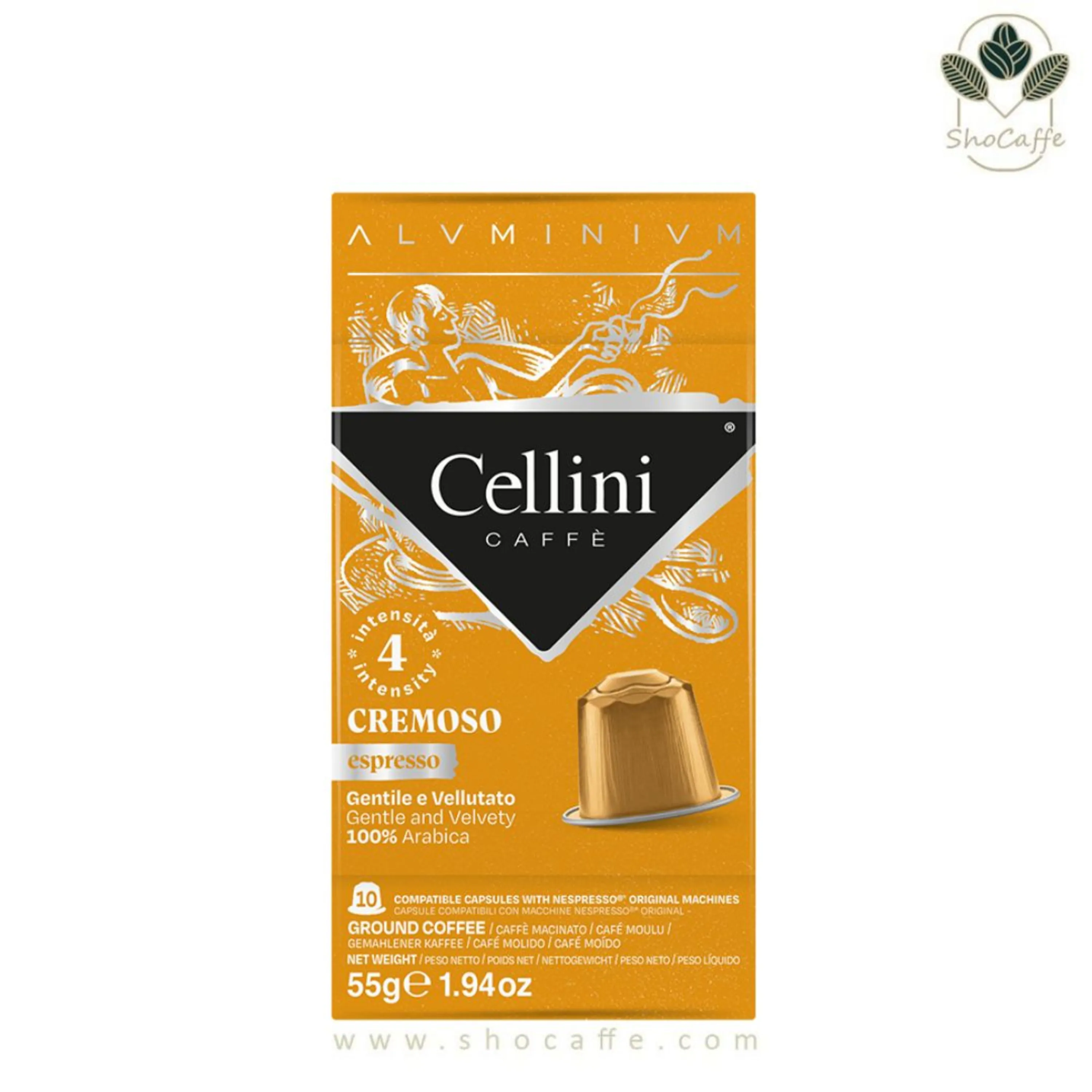 کپسول قهوه نسپرسو چلینی کرموسو Cellini Cremoso کپسول قهوه نسپرسو چلینی کرموسو Cellini Cremoso